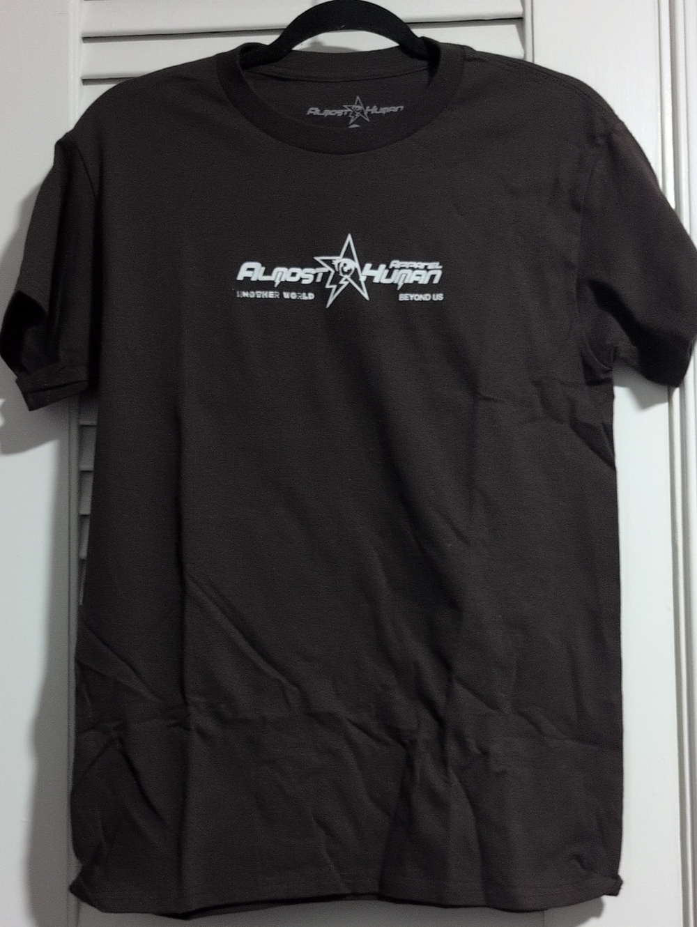 Brown Almost Human Graphic Tee, S